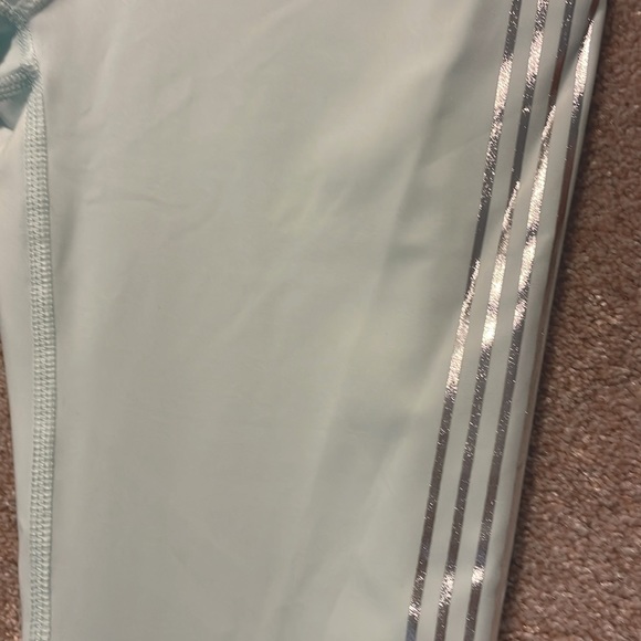 NWT Wildfox Mint 7/8 Leggings with Silver Stripes - Picture 3 of 4